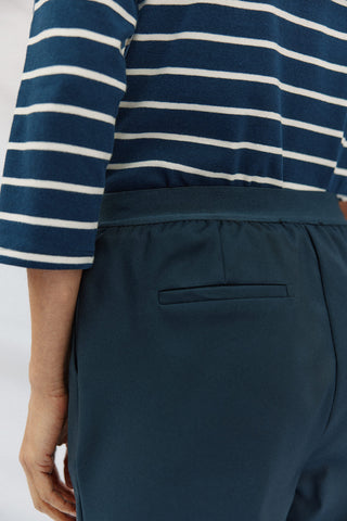 Pantalón Recto con Cintura Elástica