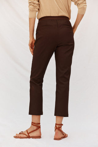 Pantalón Recto con Cintura Elástica