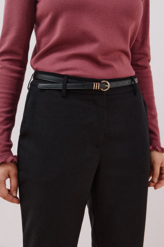 Pantalón Talle Medio con Cinturón