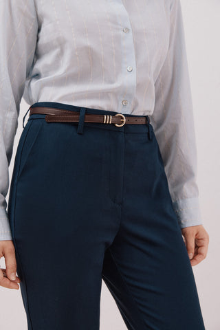 Pantalón Talle Medio con Cinturón