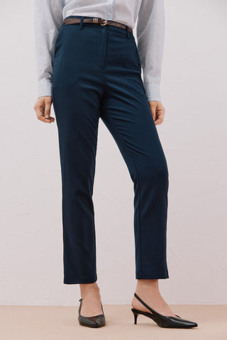 Pantalón Talle Medio con Cinturón