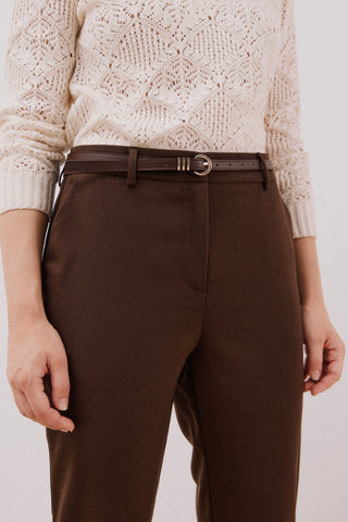 Pantalón Talle Medio con Cinturón