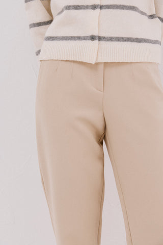 Pantalón Crop Talle Alto con Bolsillos