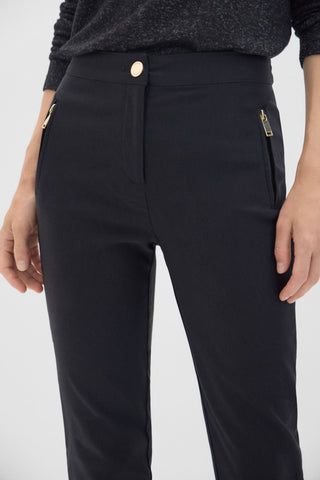 Pantalón Skinny con Cremalleras