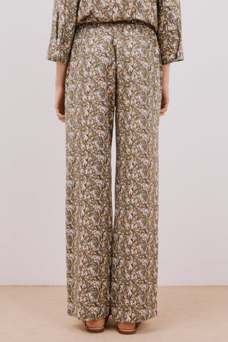 Pantalón con Cintura Elástica con Estampado Floral