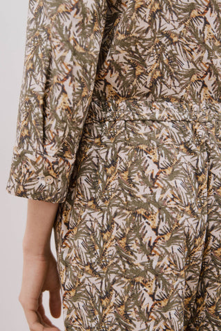 Pantalón con Cintura Elástica con Estampado Floral