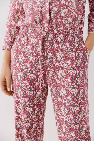 Pantalón con Cintura Elástica con Estampado Floral