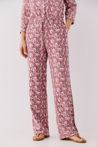 Pantalón con Cintura Elástica con Estampado Floral