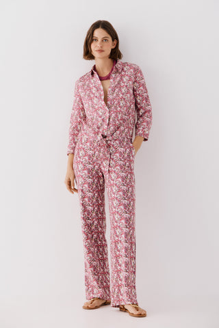 Pantalón con Cintura Elástica con Estampado Floral