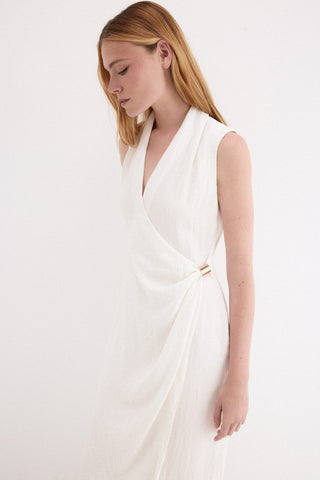 Ad. Vestido Circular Pieza Cruzado.