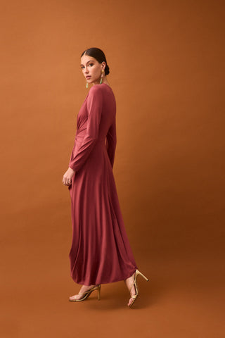 Vestido Circular Nudo Central.