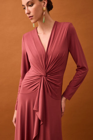 Vestido Circular Nudo Central.