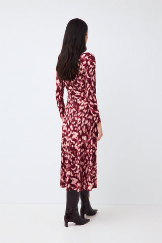 Vestido M/L Circular Estampado.