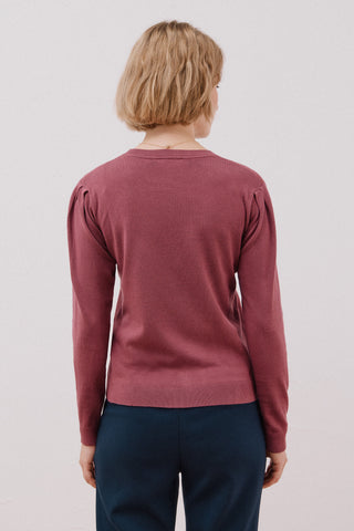 Sudadera Cuello Redondo con Volantes.