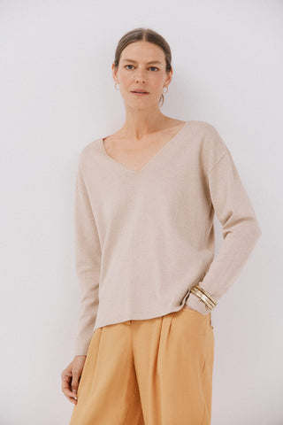 Sudadera Cuello V de Algodón