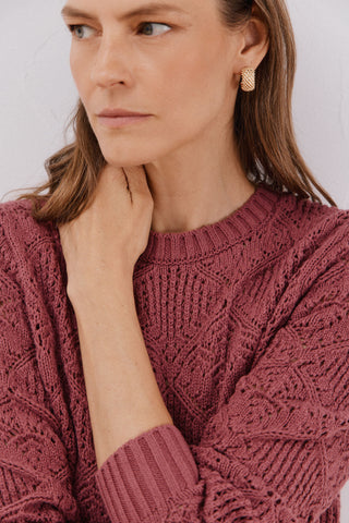 Sudadera Acanalada Cuello Redondo