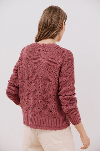 Sudadera Acanalada Cuello Redondo