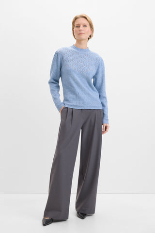 Ribbed Crewneck Sweatshirt