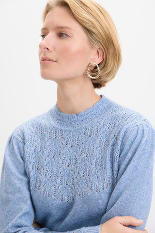 Ribbed Crewneck Sweatshirt