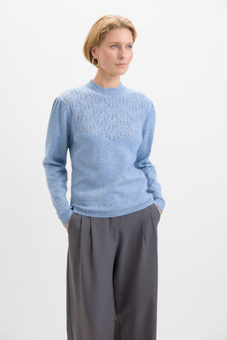 Ribbed Crewneck Sweatshirt