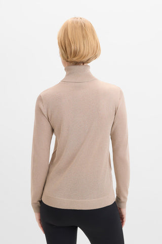 Sudadera Cuello Alto con Hilo Metalizado