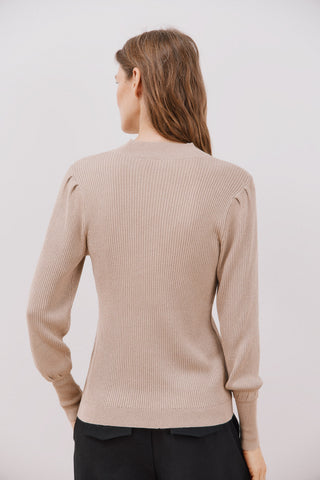 Sudadera Cuello Alto con Hilo Metalizado