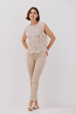 Chaleco Semitransparente de Crochet