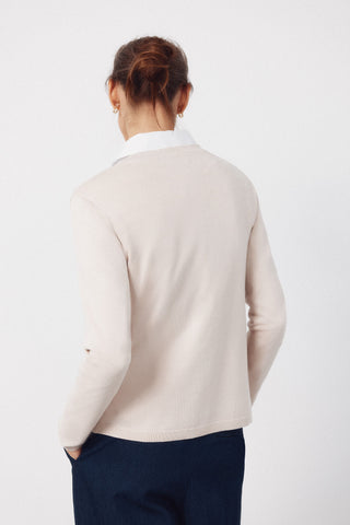 Chaqueta Básica de Punto con Botones