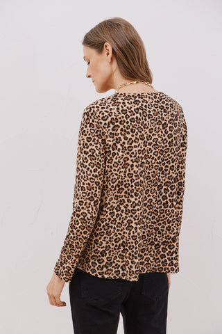 Blusa Manga Larga con Escote V