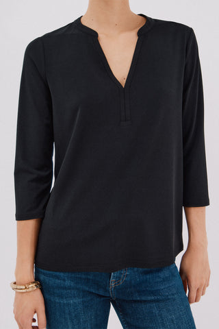 Camisa Manga Larga con Cuello Mao