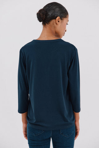 Camisa Manga Larga con Cuello Mao