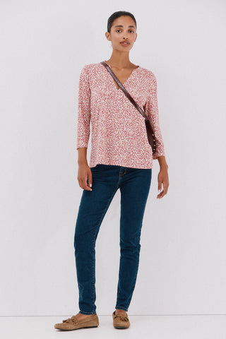 Camisa Manga Larga con Cuello Mao