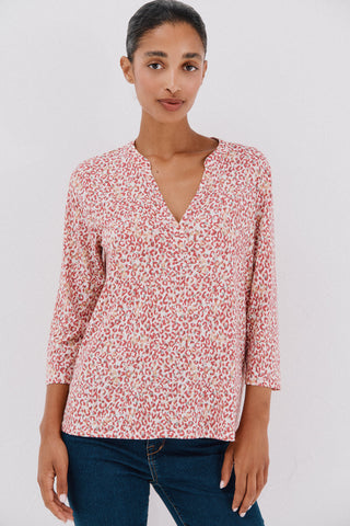 Camisa Manga Larga con Cuello Mao
