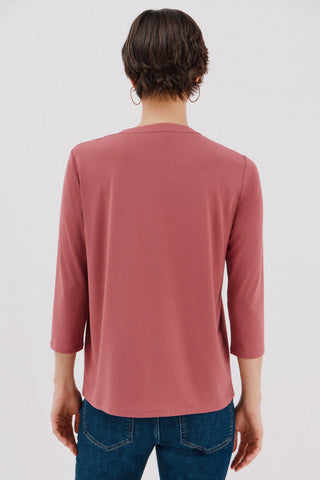 Camisa Manga Larga con Cuello Mao