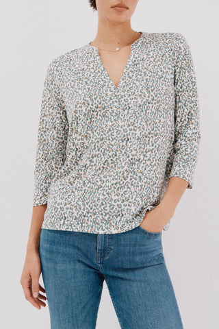 Camisa Manga Larga con Cuello Mao