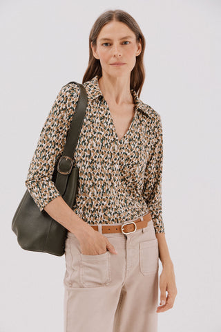 Camisa Manga Larga con Detalle Botones