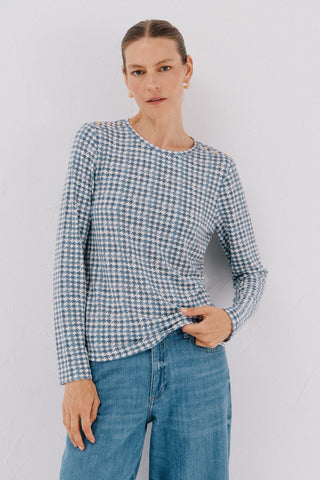 Camiseta Manga Larga con Detalle Botones