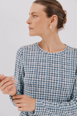 Camiseta Manga Larga con Detalle Botones