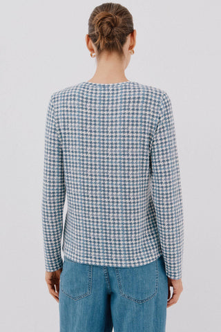 Camiseta Manga Larga con Detalle Botones