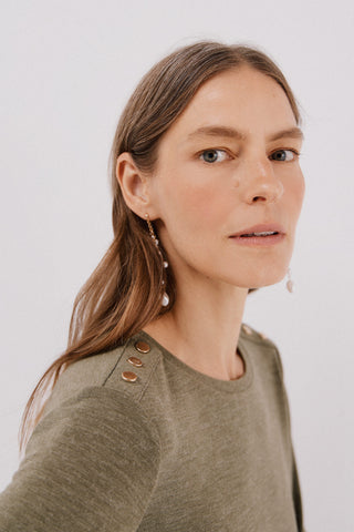 Camiseta Manga Larga con Detalle Botones