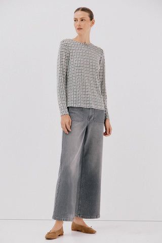 Camiseta Manga Larga con Detalle Botones