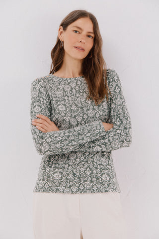 Camiseta Manga Larga con Detalle Botones