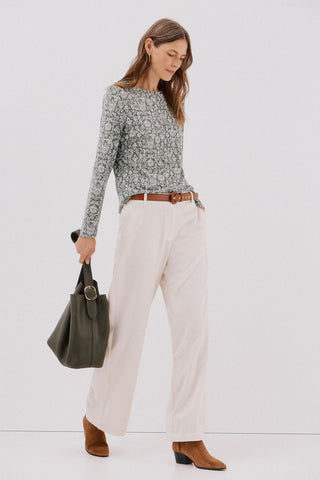 Camiseta Manga Larga con Detalle Botones