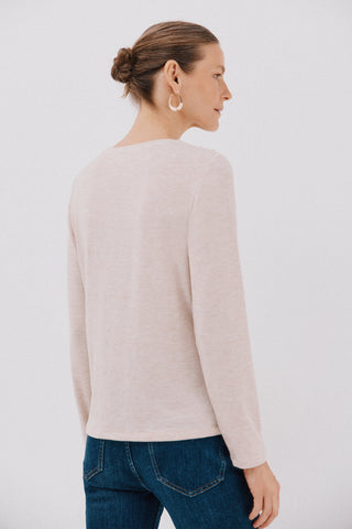 Camiseta Manga Larga con Detalle Botones