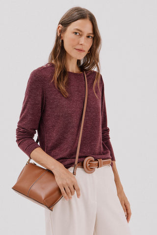 Camiseta Manga Larga con Detalle Botones