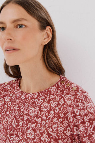 Camiseta Manga Larga con Detalle Botones