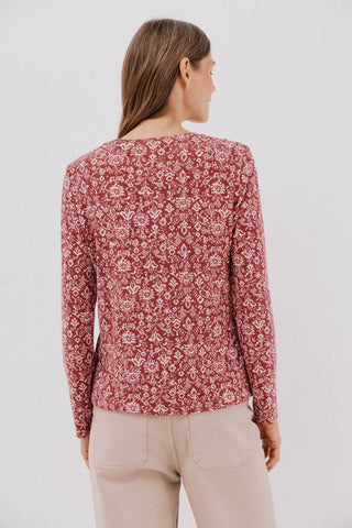 Camiseta Manga Larga con Detalle Botones