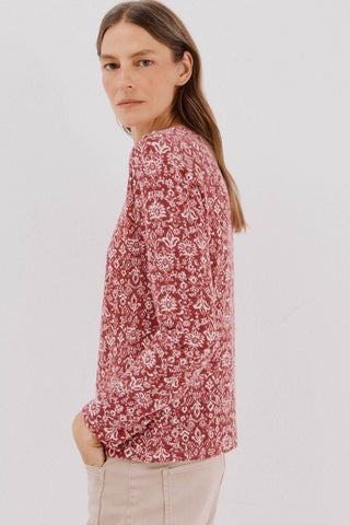 Camiseta Manga Larga con Detalle Botones