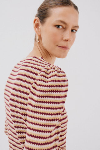 Camiseta Manga Larga Estampado Rayas