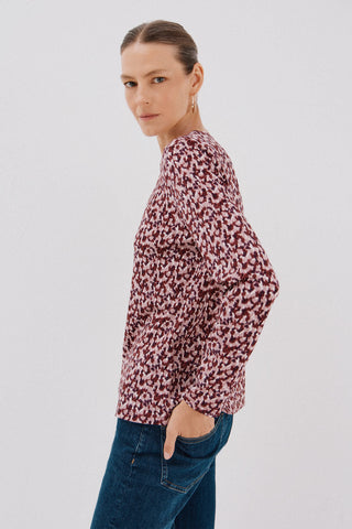 Blusa Manga Larga con Detalle Escote